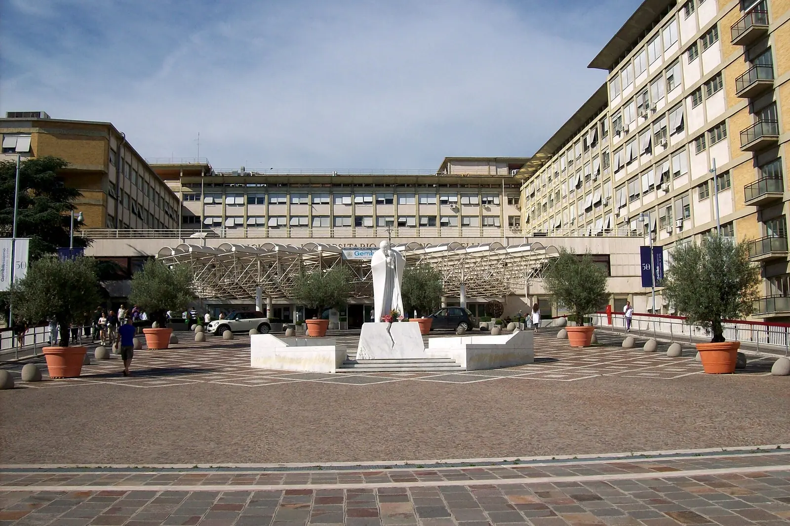 File photo: the Agostino Gemelli university hospital in Rome, where the pope had surgery, 2013.